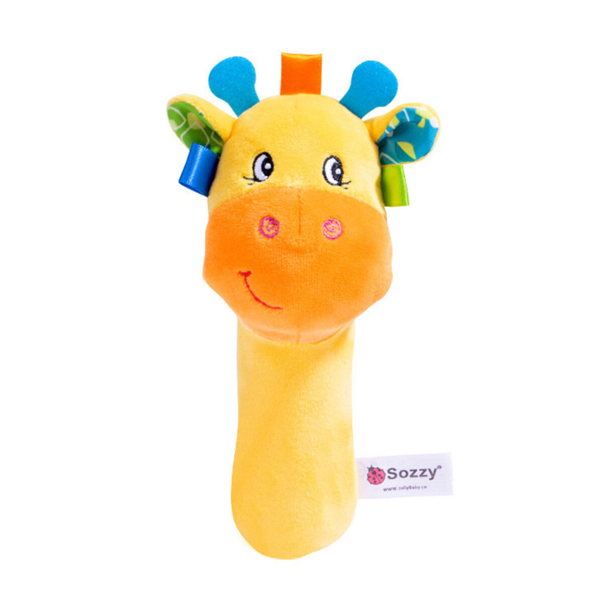SOZZY Soft Animal Toy Rattle ( Giraffe )