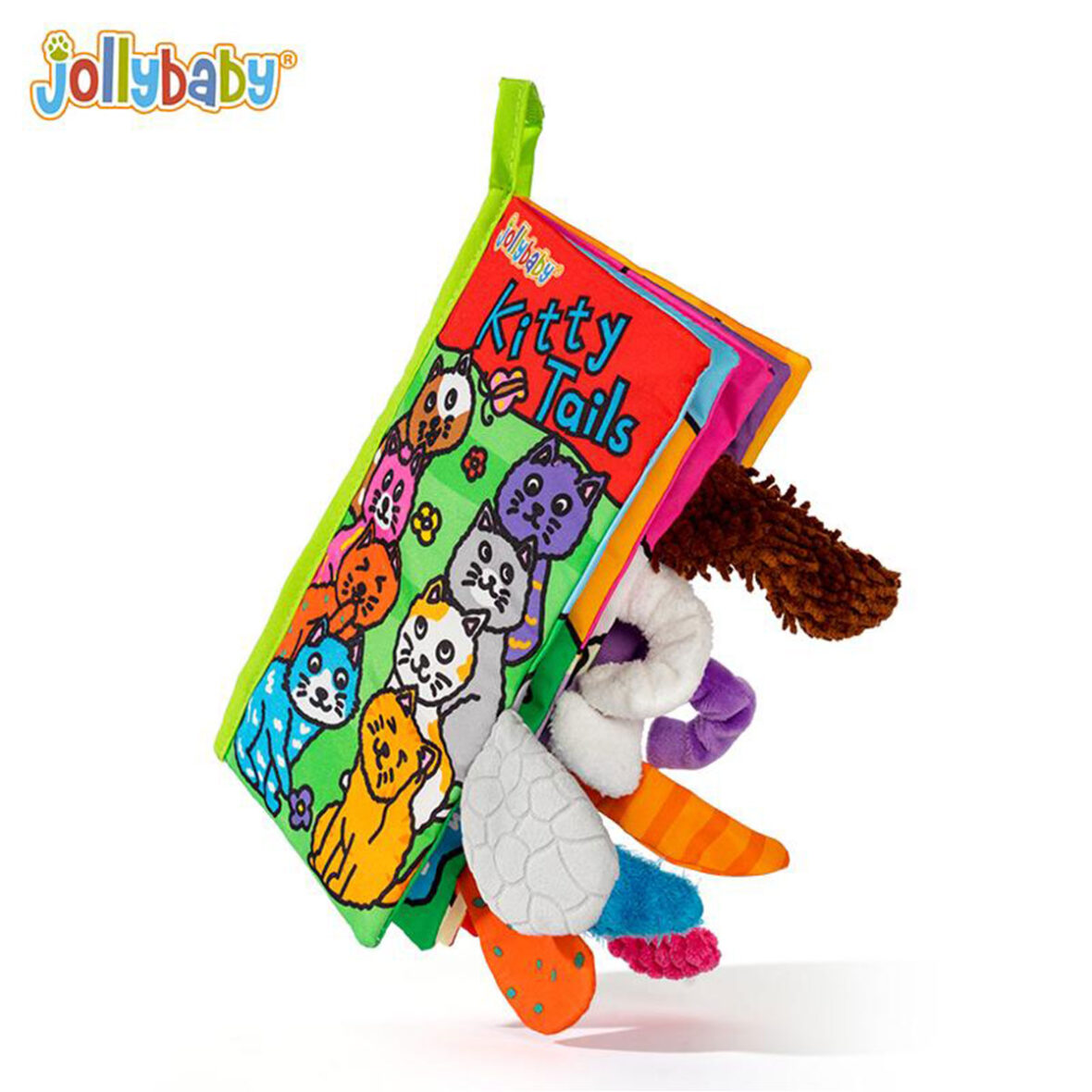 Kitty Animal Tails Cloth book - Kidzline.lk Sri Lanka