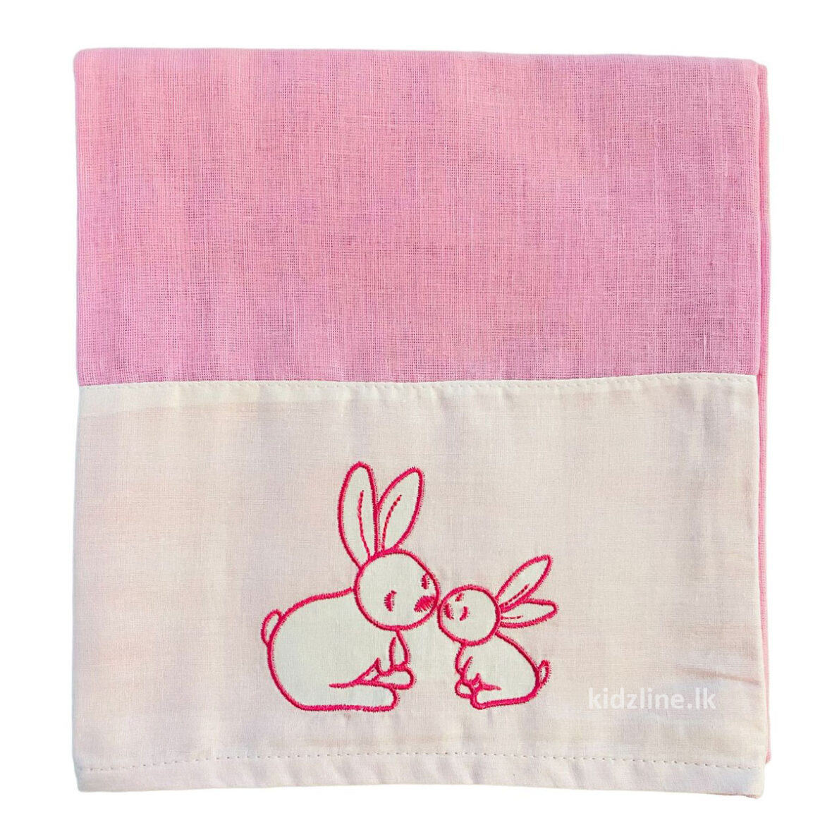 Baby 100% Cotton Bath Towel (Pink Rabbit)