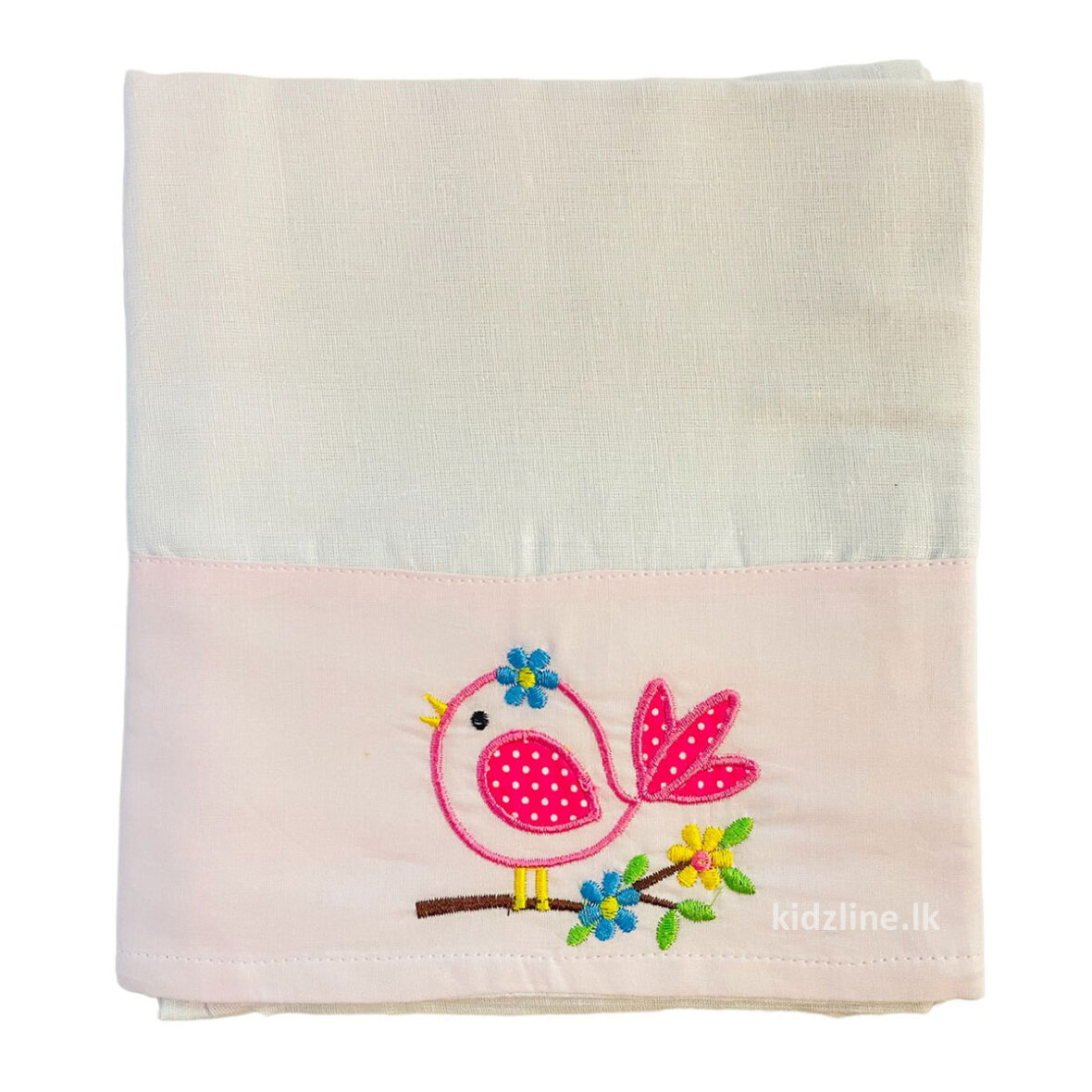 Baby 100% Cotton Bath Towel (Pink Bird)