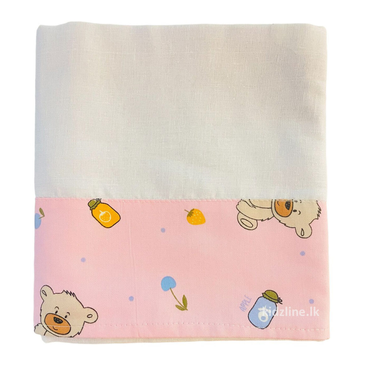 Baby 100% Cotton Bath Towel (Pink Bear)