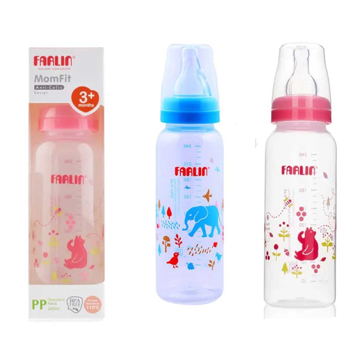 Plastic Farlin Feeding Bottle (240 ml)