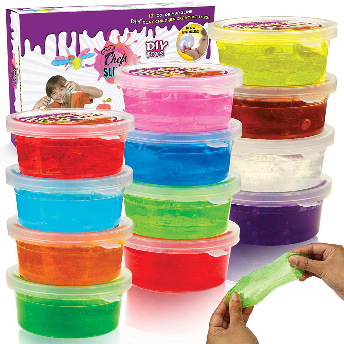 12 Pcs Soft Gel Clay Box