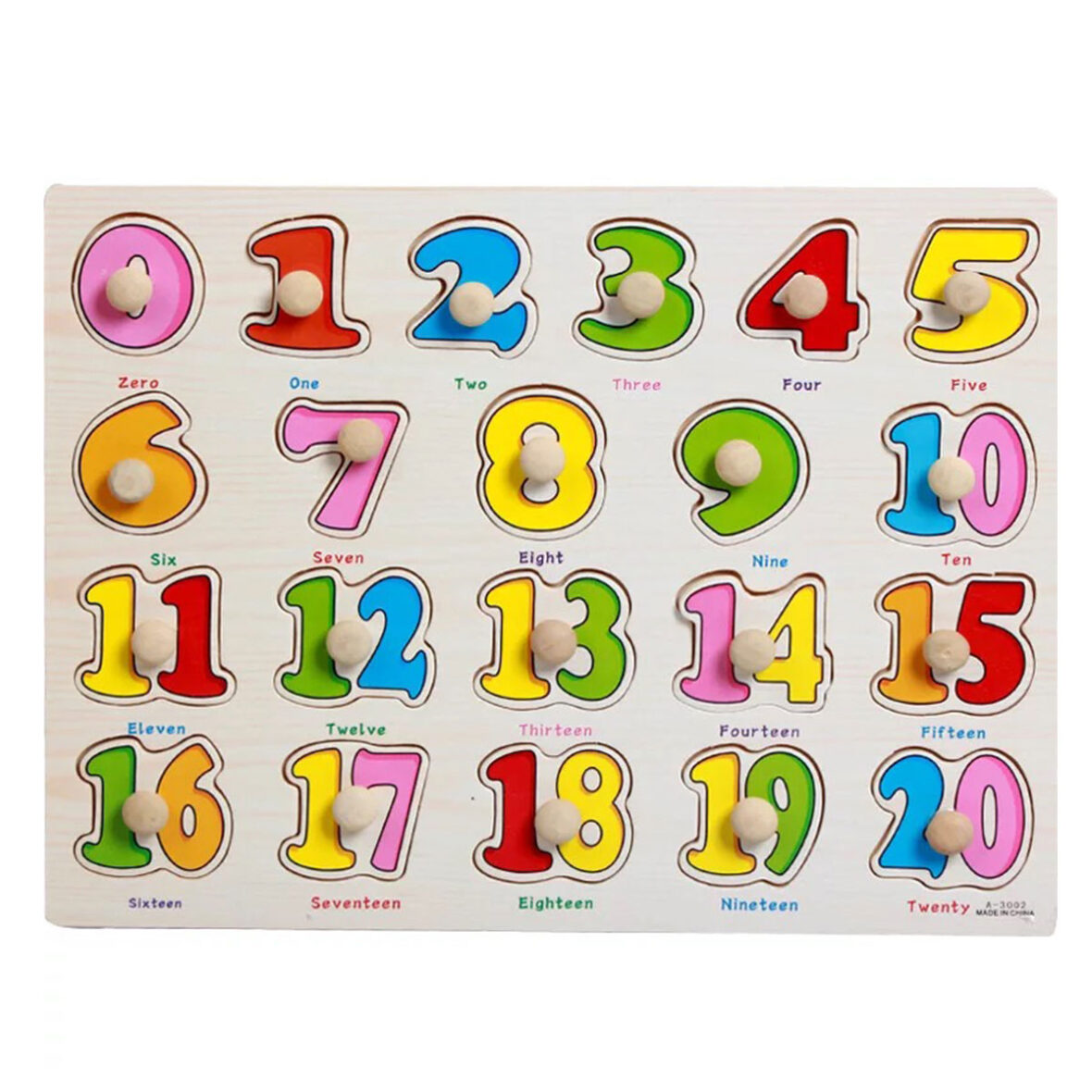 Wooden Learning Puzzle (Numbers)