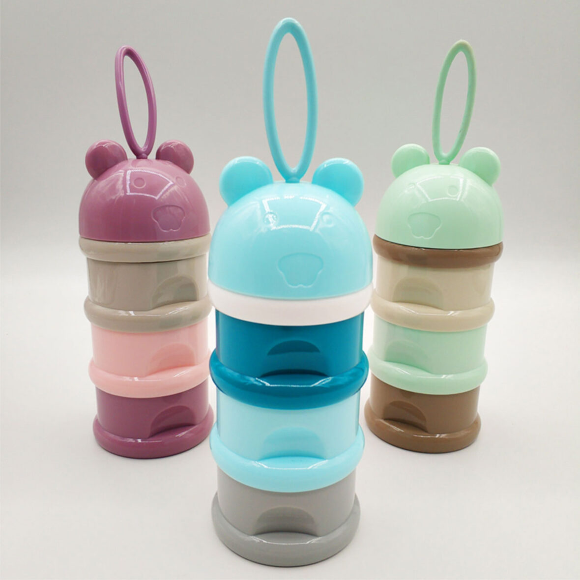 3 Layer Baby Food/ Milk Powder Container