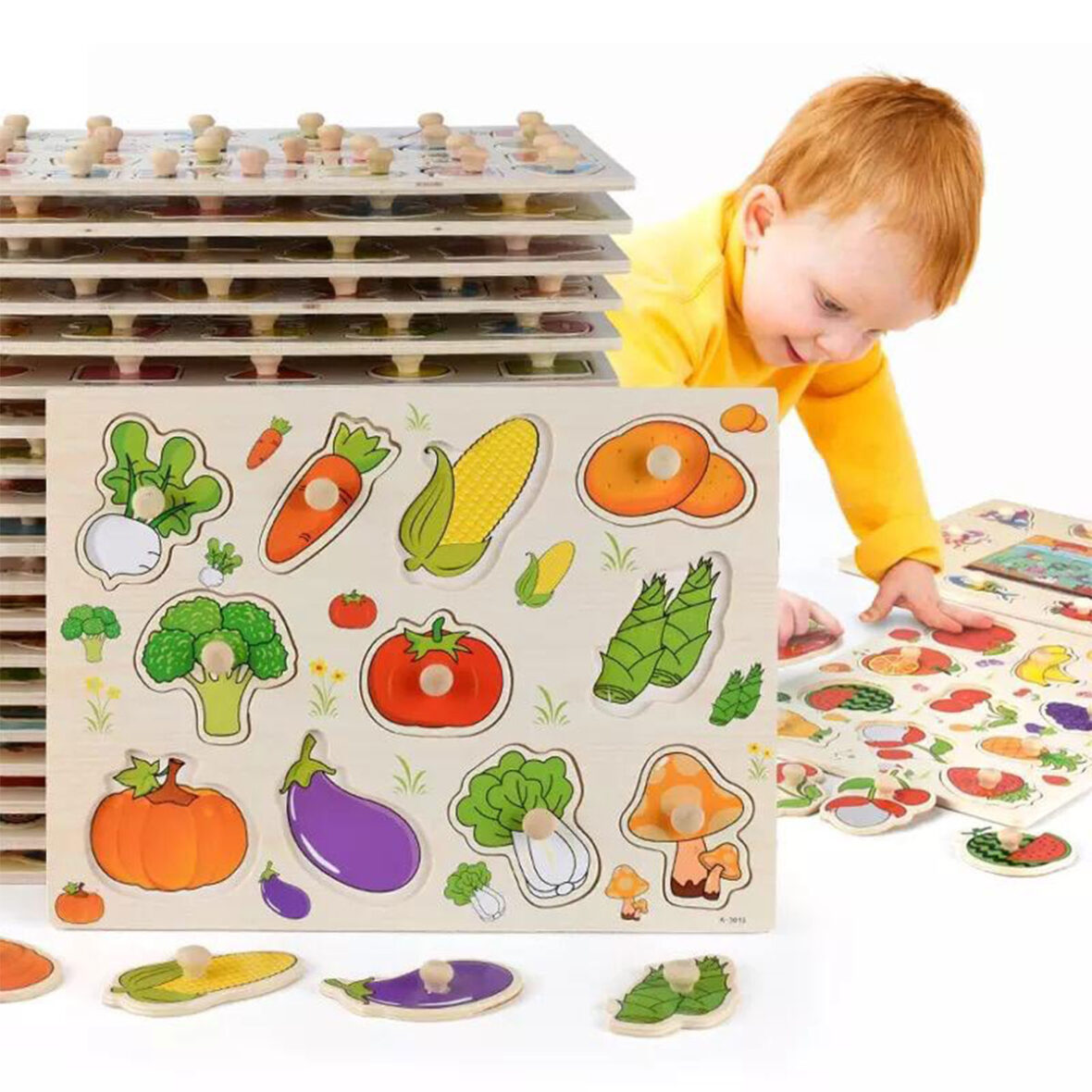 Wooden Learning Puzzle (5Pcs Pack)