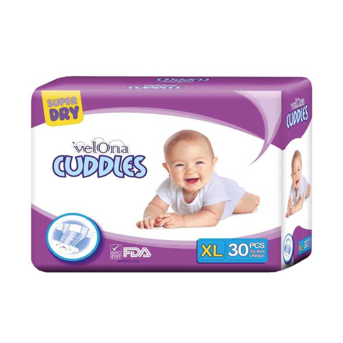 Velona Cuddles Baby Diaper XL 30pcs (Sticker Type)
