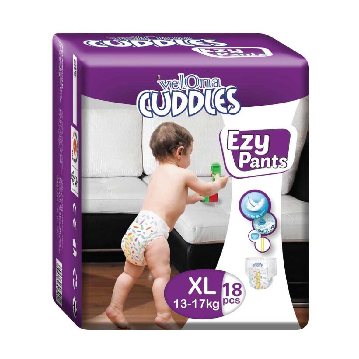 Velona Cuddles XL Ezy Pant 18Pcs (Pant Type)
