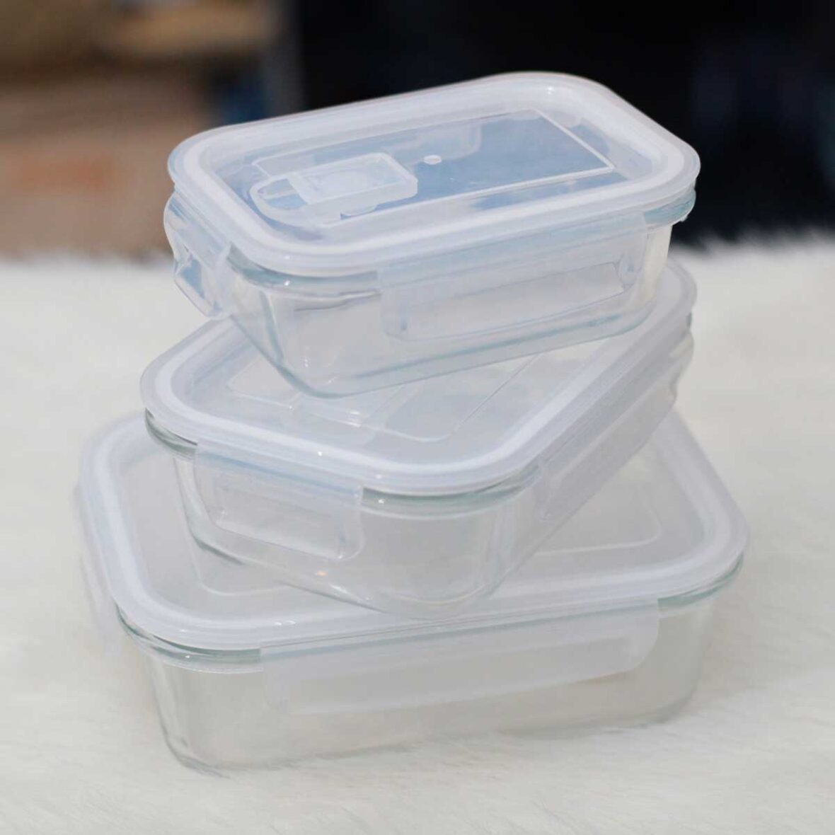 03 Pcs Glass Bowl Set
