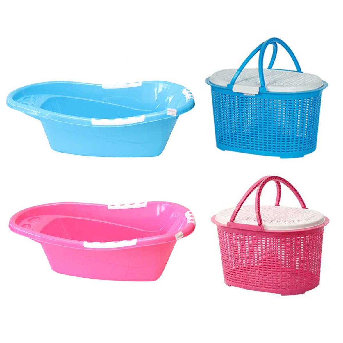 Daxer Bath Tub + Basket