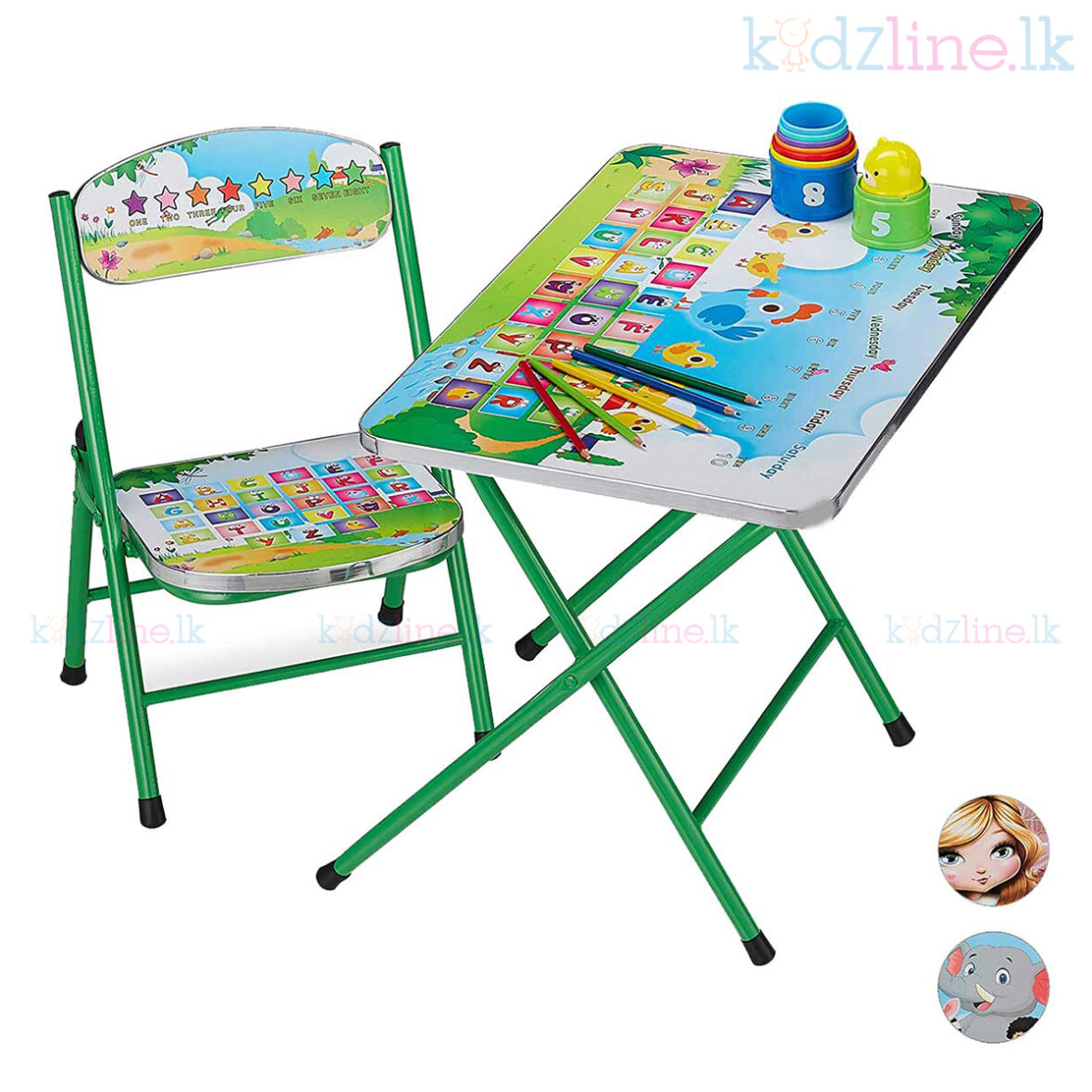 Kid’s Foldable Table & Chair Set
