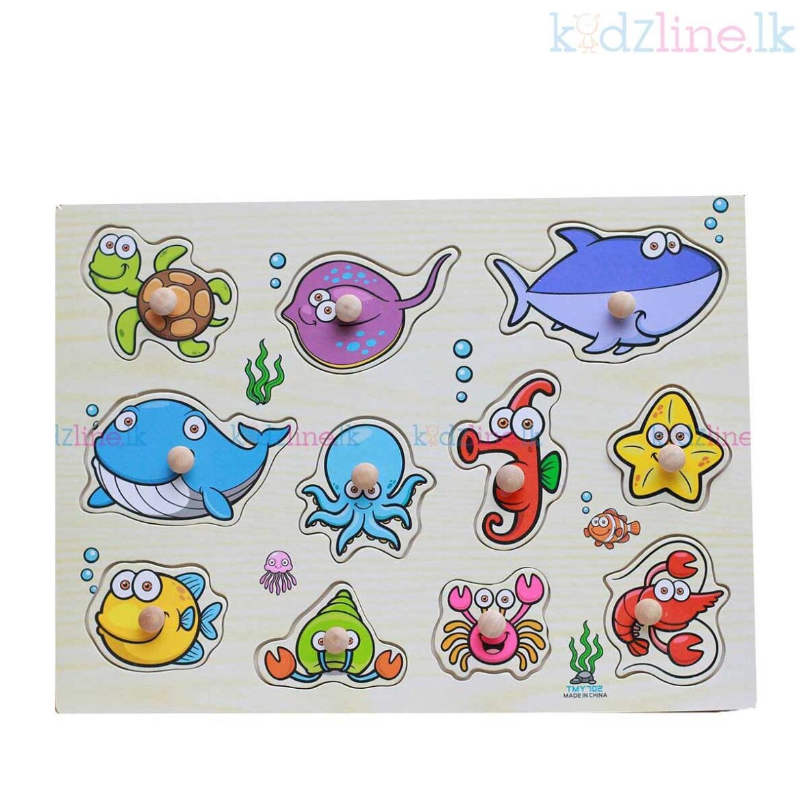 Wooden Learning Puzzle (Sea Animals)
