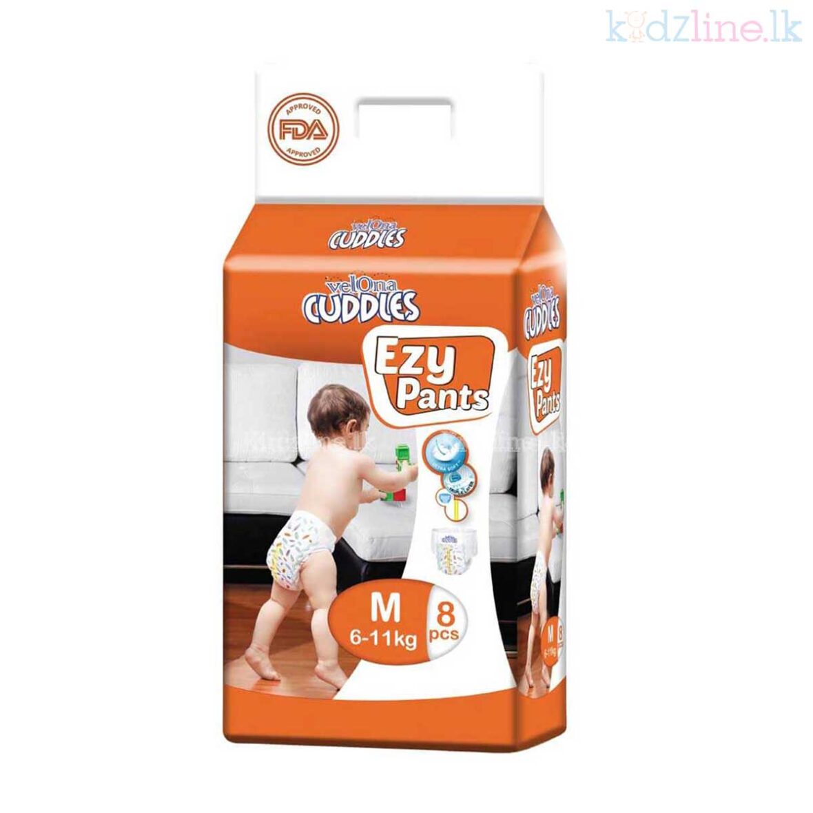 Velona Cuddles Ezy Pant Medium ( M ) – 8Pcs